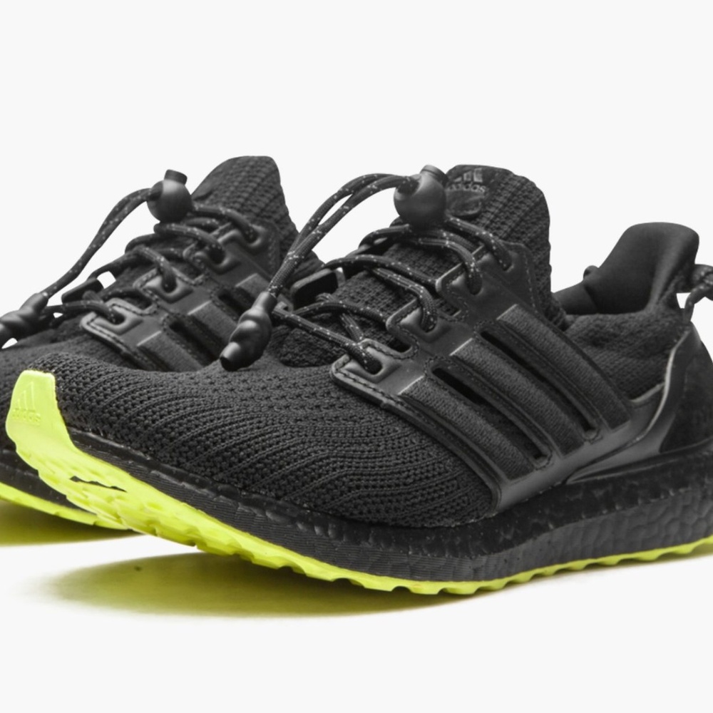 ivy park x ultraboost 'black hi-res yellow'